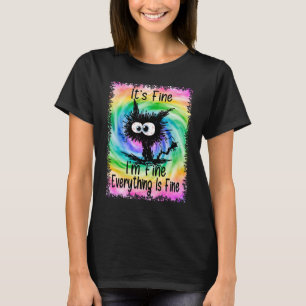 T-shirt Je vais bien tout est beau Chat hallowee