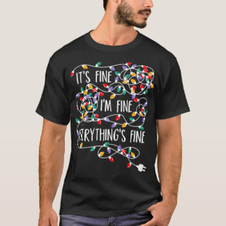 T-shirt Je vais bien tout va bien Noël Li