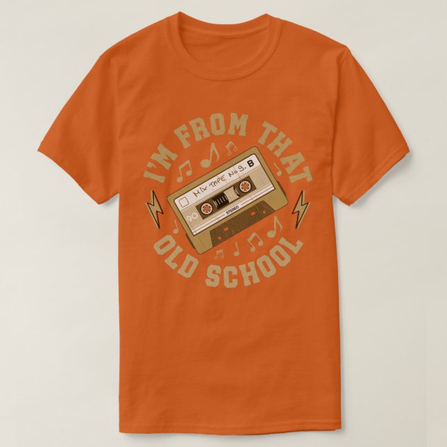 T-shirt Je Vais De Cette Vieille École 2 (Design devant)