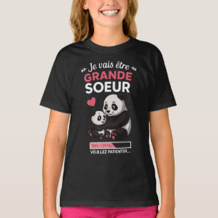T-shirt Je Vais être Grande Soeur 2026