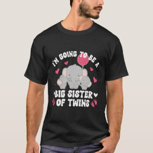 T-shirt Je Vais Être Promu À La Grande Soeur Des Jumeaux 2