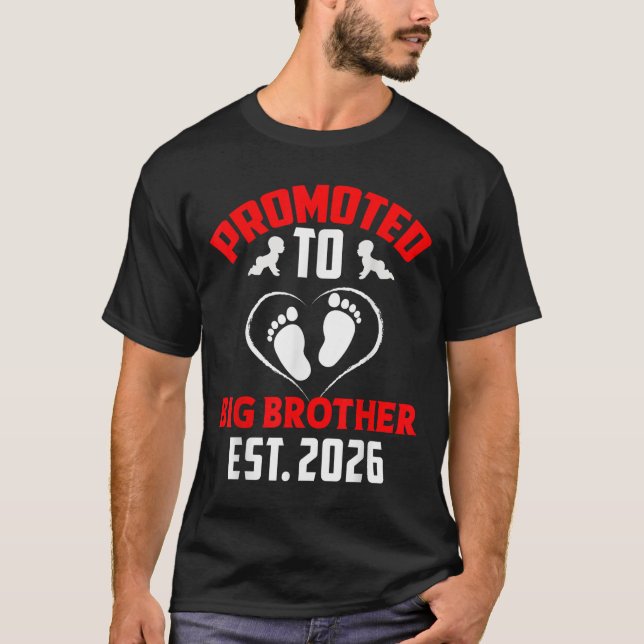 T-shirt Je Vais Être Un Big Brother 2026 Promu À Big (Devant)