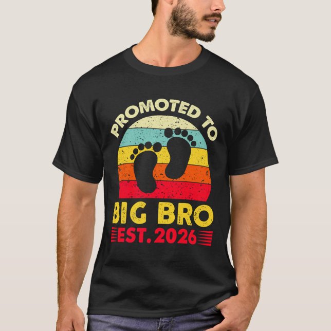 T-shirt Je Vais Être Un Big Brother 2026 Promu À Big (Devant)