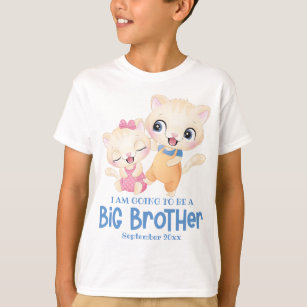T-shirt Je Vais Être Un Big Brother Baby Faire-part