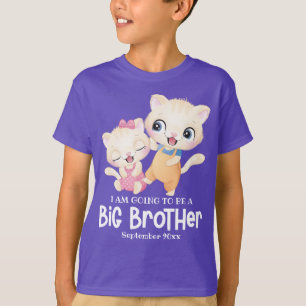 T-shirt Je Vais Être Un Big Brother Baby Faire-part
