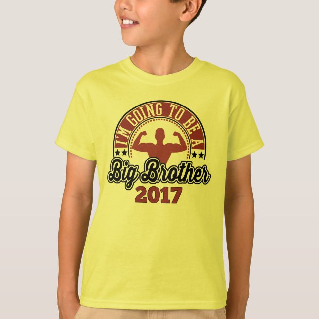 T-shirt Je vais être un frère 2017 (Devant)