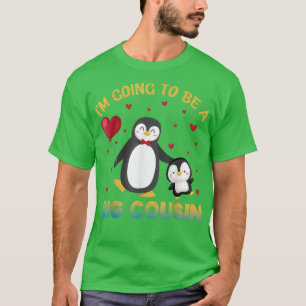 T-shirt Je vais être un grand cousin Pingouin révélation d