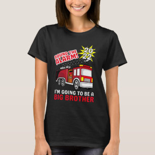T-shirt Je vais être un grand frère costume Firetruck Ba