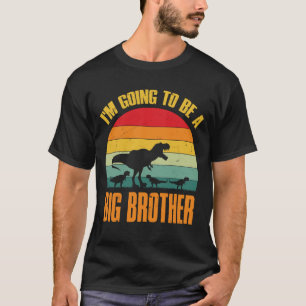 T-shirt Je vais être un grand frère Dinosaur Saurus Rex