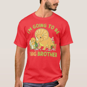 T-shirt Je vais être un grand frère dinosaure Triceratops