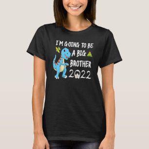 T-shirt Je vais être un grand frère Promot Dinosaure 2022