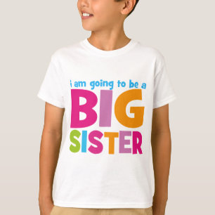 T-shirt Je vais être une grande soeur