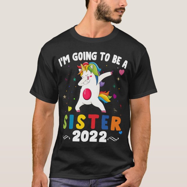 T-shirt Je vais être une grande soeur 2022 (Devant)
