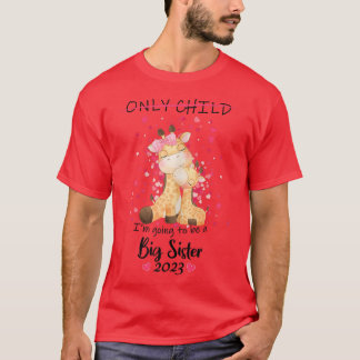 T-shirt Je vais être une grande soeur 2023 annonce de Gira