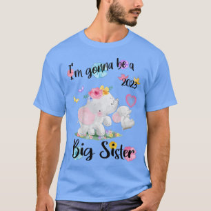 T-shirt Je vais être une grande soeur 2023 Annonce de gros