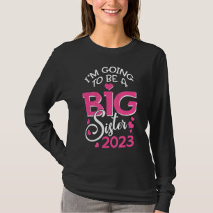 T-shirt Je vais être une grande soeur 2023 Grossesse Annou