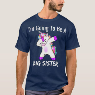 T-shirt Je vais être une grande soeur mignonne Unicorn soe