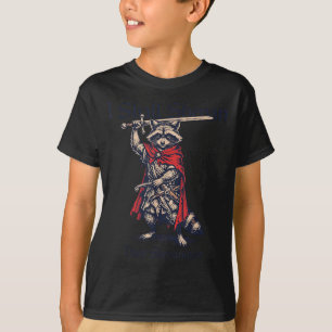 T-shirt Je vais faire des bêtises puis un Raton Laveur drô