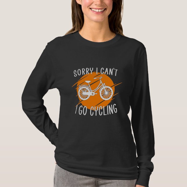T-shirt Je Vais Faire Du Cyclisme (Devant)