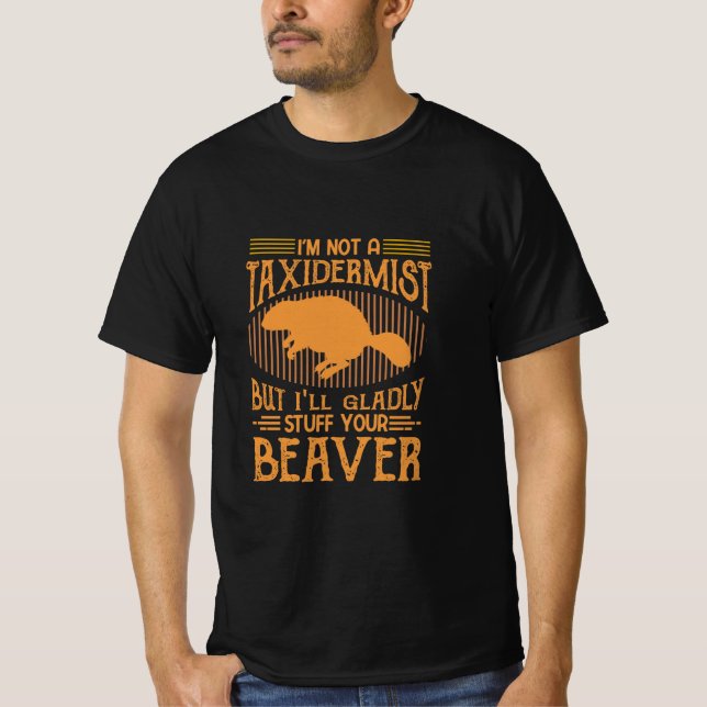 T-shirt Je vais glaner ton castor (Devant)