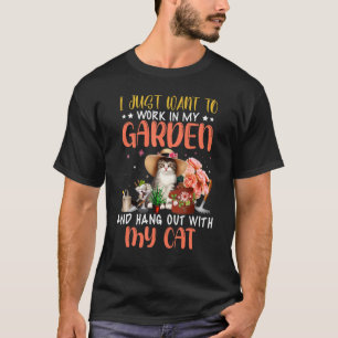 T-shirt Je vais juste dans mon jardin et traîne avec mon c