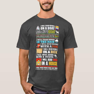 T-shirt Je vais lire des livres sur un livre cadeau de lec