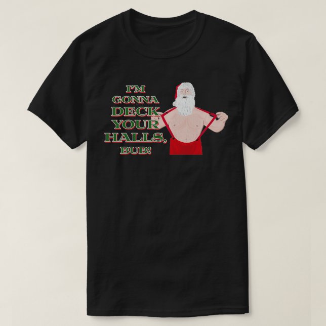 T-shirt Je vais prendre vos couloirs, Bub Retro Christmas  (Design devant)