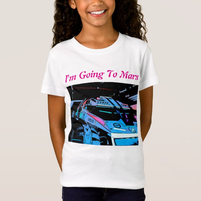 T-Shirt Je vais sur Mars (Devant)