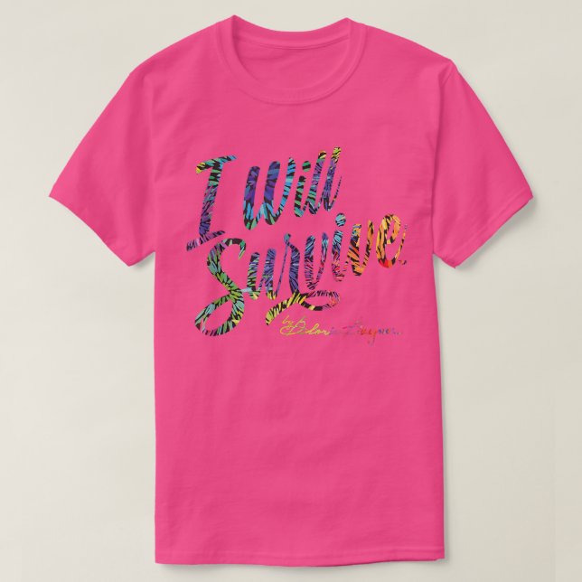 T-shirt Je vais survivre par Gloria Gaynor  (Design devant)