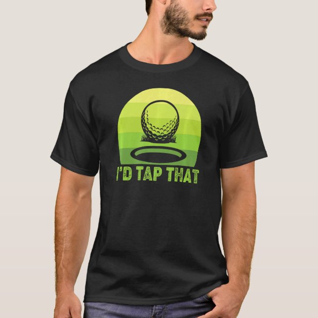 T-shirt Je vais taper sur le golf 4 (Devant)