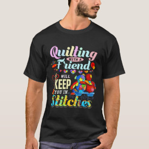 T-shirt Je Vais Vous Garder En Épingles Avec Un Ami
