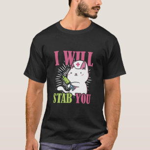 T-shirt Je vais vous tabiller Chat infirmière