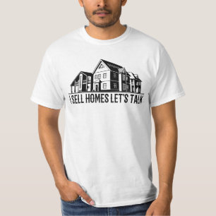 T-shirt Je vends des maisons Parlons - Cadeau de l'agent i