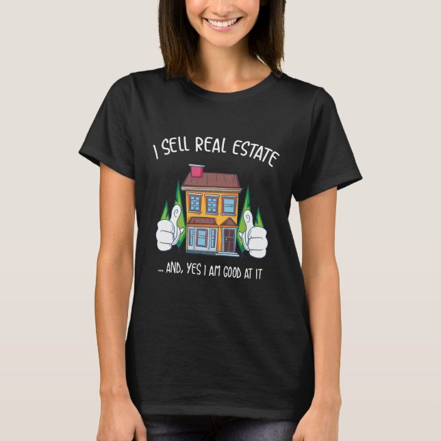 T-shirt Je Vends Immobilier (Devant)