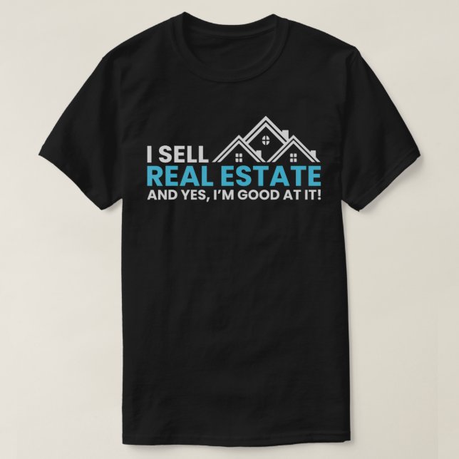 T-shirt Je Vends Immobilier Realtor Nouveauté (Design devant)