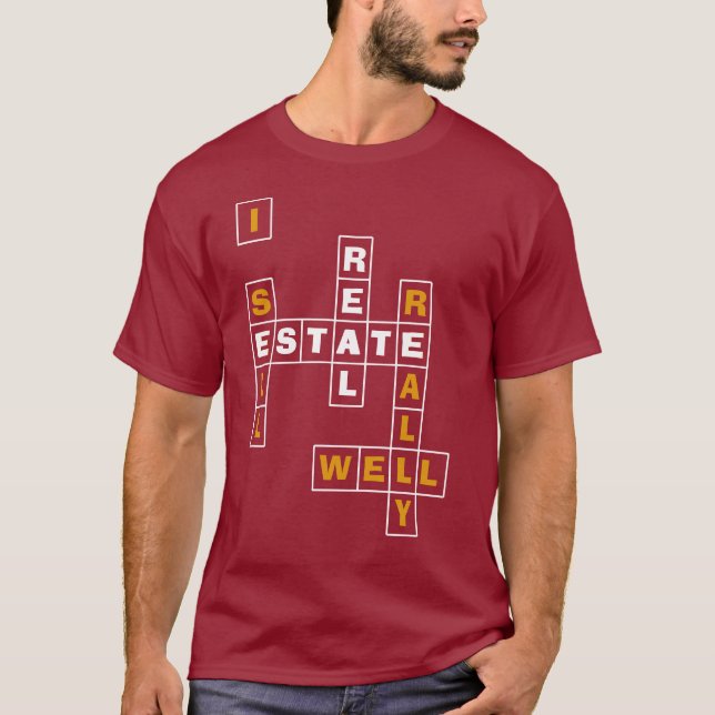 T-shirt JE VENDS VRAIMENT BIEN immobilier (Devant)