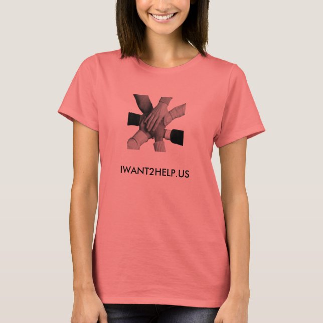 T-shirt Je veux 2 Aidez Ringer Tee - Dames (Devant)