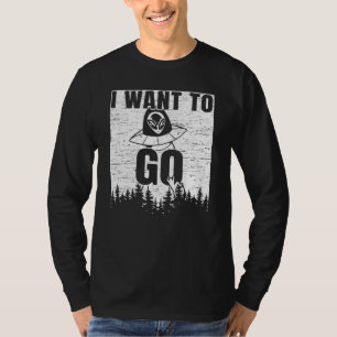 T-shirt Je Veux Aller À L'Enlèvement Extraterrestrial Beli