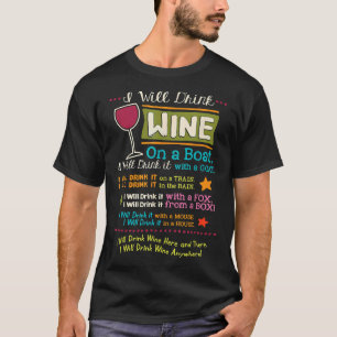 T-shirt Je Veux Boire Du Vin Partout.