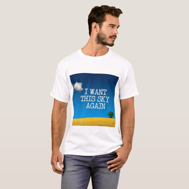 T-shirt Je veux ce ciel encore….Interdiction (Devant entier)