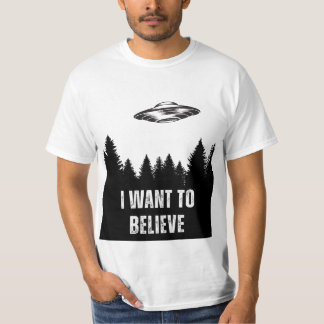T-shirt Je veux croire aux ovnis