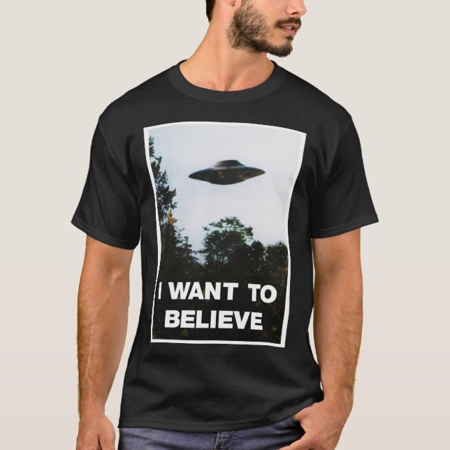 T-shirt Je Veux Croire X-Files Poster Poster (Devant)