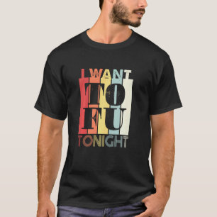 T-shirt Je veux du tofu ce soir Végétalien Végétarien Rét