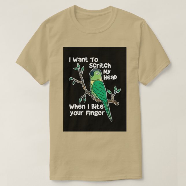 T-shirt Je Veux Écraser Mon Heab Oiseau Conure (Design devant)