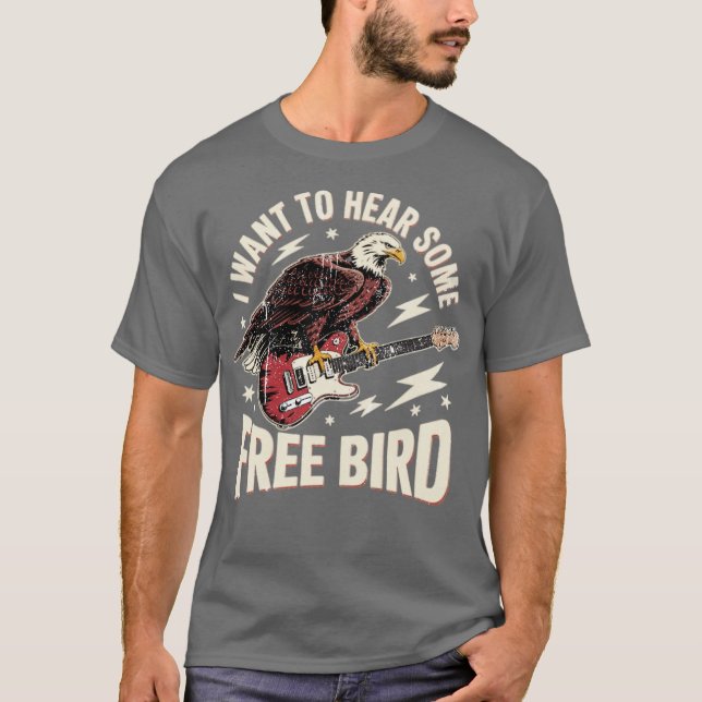 T-shirt Je veux entendre des oiseaux libres (Devant)