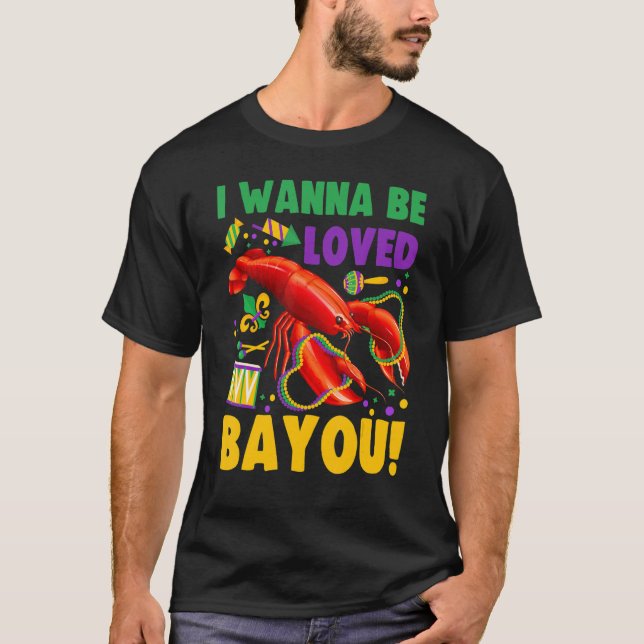 T-shirt Je Veux Être Drôle Amoureux Bayou Funny Crawfish B (Devant)
