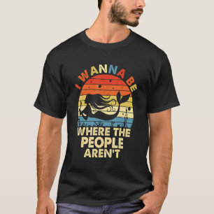 T-shirt Je Veux Être Là Où Les Gens Sont Des Sirènes Vinta