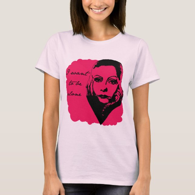 T-shirt Je veux être seul (Devant)