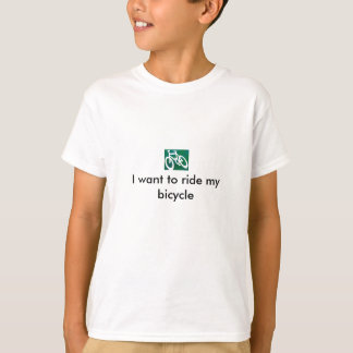 T-shirt Je veux faire du vélo