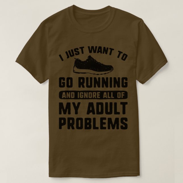 T-shirt Je Veux Juste Aller Courir 2 (Design devant)